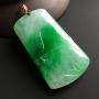 阳绿竹节翡翠吊坠 尺寸56-34-6.8毫米