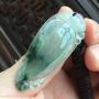 冰种飘花翡翠福瓜吊坠  尺寸45.3*19.3*4