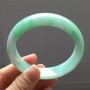 59糯种果绿翡翠大圈完美福镯