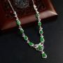 冰种翠绿葫芦翡翠项链