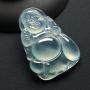 高冰种晴底布袋佛 翡翠吊坠 尺寸:46-32-6毫米