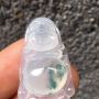 完美冰飘站佛 翡翠吊坠 玉质细腻 厚 饱满 种头水足