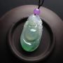糯冰种带色布袋佛 翡翠吊坠 尺寸34-17-6毫米