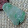 冰糯种飘绿 翡翠吊坠 规格：64*41.5*7.3mm