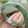 冰潤飄綠花A貨翡翠 冰潤飄綠花正裝手鐲57.7mm