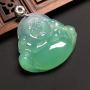 冰种阳翠佛公 翡翠吊坠 尺寸34-37-7毫米