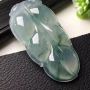 冰树叶 翡翠挂件 尺寸47.5*25.0*6.1mm
