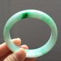 56.6冰糯种辣色翡翠完美手镯