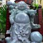 糯种春带彩 笑佛翡翠摆件