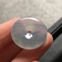 冰飘蓝花平安扣 尺寸24.3*5mm