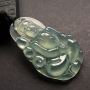 冰种观音 翡翠挂件 尺寸: 59.5-36-8mm