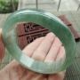 糯冰种飘绿翡翠手镯  缅甸天然翡翠正装手镯 尺寸55.2-13.5-7.2mm