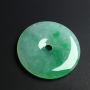 冰糯种飘绿平安扣 色泽艳丽 尺寸29-3毫米