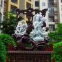 水润春带彩 送子观音翡翠摆件