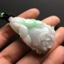 糯种紫罗兰 无事牌翡翠吊坠 尺寸48-31-7.5毫米