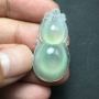 高冰晴底葫芦 翡翠吊坠 完美起荧光