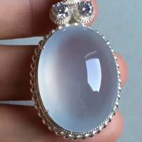 老坑玻璃种 缅甸天然翡翠戒指29.3-22-10.5mm