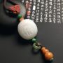 细豆种禅悟翡翠吊坠