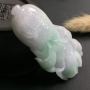 糯种春带彩白菜翡翠吊坠