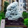 520.410.180寸水润浅黄加绿翡翠山水摆件