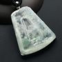 冰种飘花翡翠吊坠大好河山  尺寸:47-39-7毫米