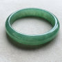 油青种天然翡翠扁管手镯（57.6mm）