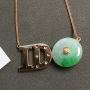 冰种飘绿翡翠吊坠 翡翠平安扣吊坠