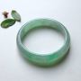 56.8圈 糯种豆绿正圈翡翠手镯