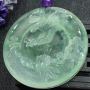 冰糯种晴水  锦绣山河大鹏展翅翡翠吊坠