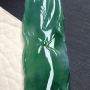 冰飘绿 莲年有鱼 翡翠吊坠 尺寸44.2*17.4*6.1