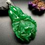 满色百财翡翠吊坠 尺寸: 54-30-11mm