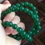 冰种满绿 天然翡翠项链大9.6