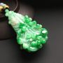 阳绿百财翡翠吊坠  尺寸60-32-20毫米