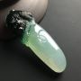 晴底飘绿 灵猴献瑞翡翠吊坠 尺寸61-20-10毫米