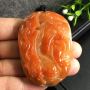 红翡关公翡翠吊坠 尺寸60.0*41.9*11.3mm