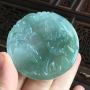 冰糯种特色山水牌 翡翠吊坠 尺寸50*6克重31.50