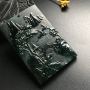 墨翠山水牌翡翠吊坠 尺寸55-36-7毫米