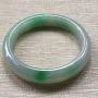 翡翠手镯A货 糯冰种阳绿 60.8正圈手镯