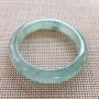 冰种飘花翡翠手镯 正圈尺寸：55.9x12.6x9.5mm