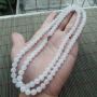 白冰天然翡翠项链 珠大7mm