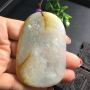 冰黄翡悟道 翡翠吊坠 尺寸70.2*46.0*3.8mm