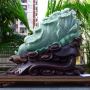 390.360.160寸水润浅绿翡翠白菜摆件