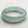 冰糯种晴水天然翡翠扁管手镯（56.4mm）