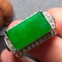 17*9*4寸冰阳绿马鞍 翡翠戒指