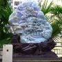 560.340.180寸糯冰三彩 超大件山水翡翠摆件