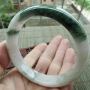 A货翡翠 糯种春彩飘花正装手镯58mm
