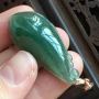 冰糯种蓝水 福瓜翡翠吊坠 尺寸38.2*17*8.8、克重8.14