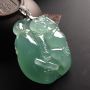 冰种晴底翡翠吊坠  裸石46-34-15毫米