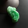 飘绿招财貔貅 翡翠吊坠 尺寸38-20-15毫米