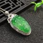 阳绿叶子 翡翠挂件 尺寸40.2*18.0*10.2*25.8*15.0*3.6mm